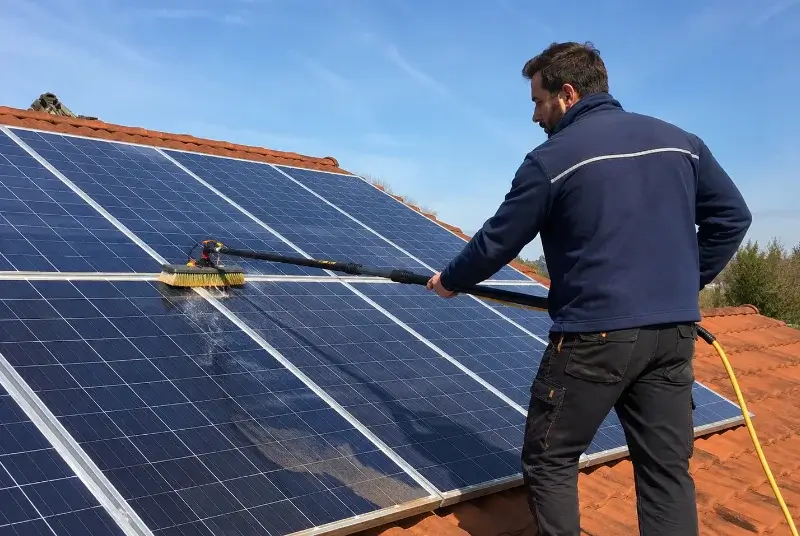 Nettoyage et entretien de panneaux solaires à Fouchy